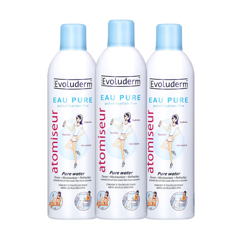 Lot de 3 Atomiseurs Eau Pure - 400ml