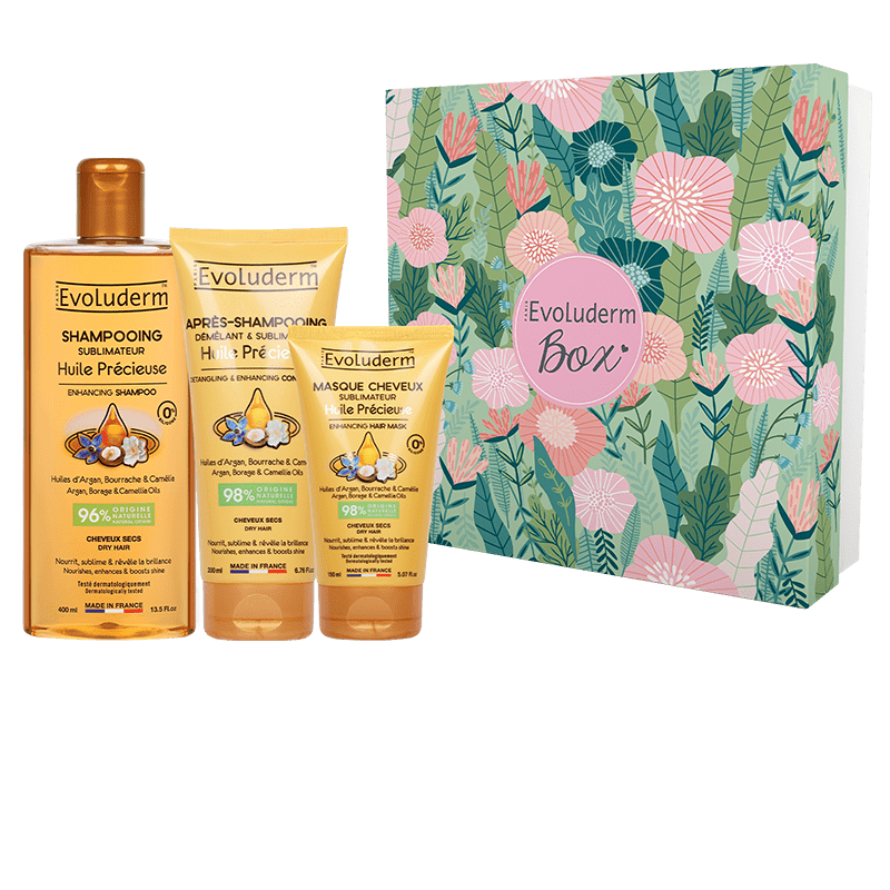 Coffret Cheveux Huile Précieuse + Peigne Offert