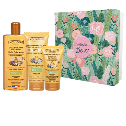 Coffret Cheveux Huile Précieuse + Peigne Offert