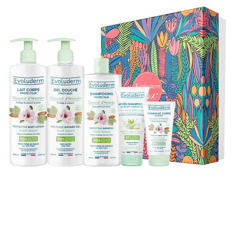 Douceur d'Amande Body & Hair Gift Set + Free Shower Flower