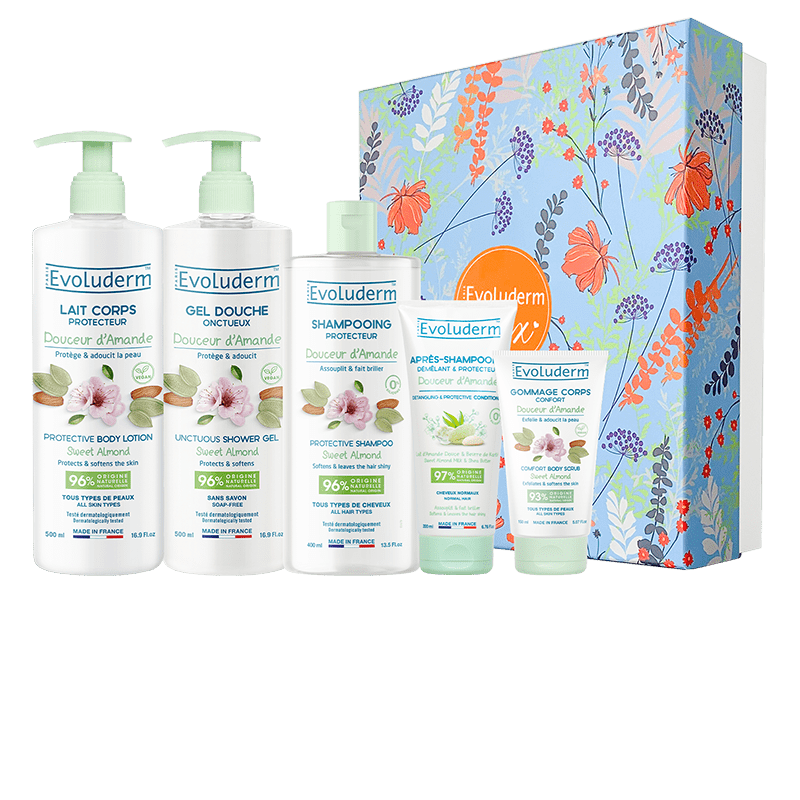 Douceur d'Amande Body & Hair Gift Set + Free Shower Flower